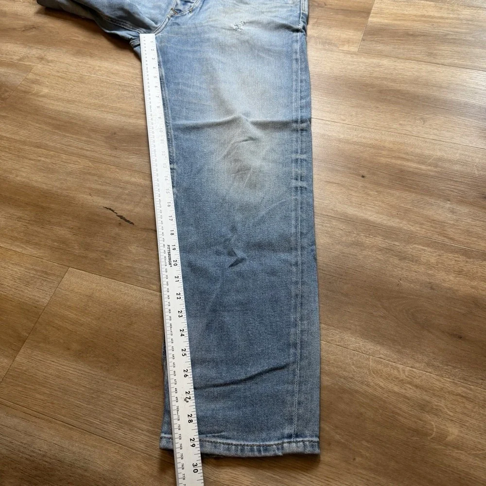 Diesel Larkee-Beex Jeans Men 34x30 Blue‎ Regular Tapered Stretch Thrashed 089AW
